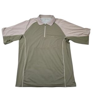 Columbia Fishing Performance Men's Green and Cream Shirt Size XL